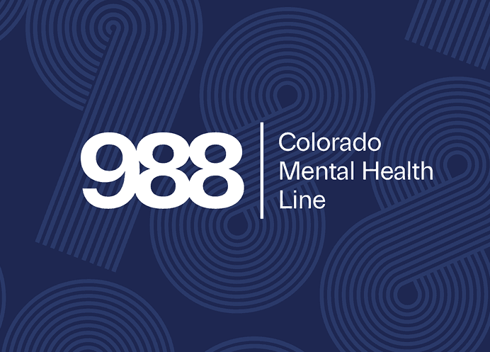988 Colorado
Mental Health Line